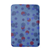 rode en blauwe stippen badmat (Voorkant Verticaal)