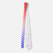 Rode en blauwe Stippen en strepen Stropdas (Achterkant)
