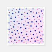 Rode en blauwe stippen Polka Servet (Voorkant)