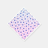Rode en blauwe stippen Polka Servet (Hoek)