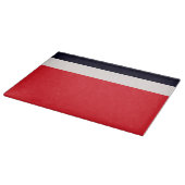 Rode en blauwe strepen snijplank (Hoek)