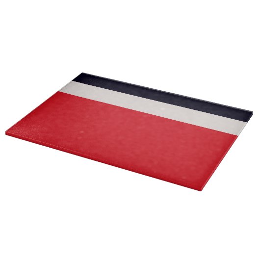 Rode en blauwe strepen snijplank (Hoek)