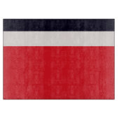 Rode en blauwe strepen snijplank (Voorkant)