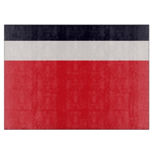 Rode en blauwe strepen snijplank (Voorkant)