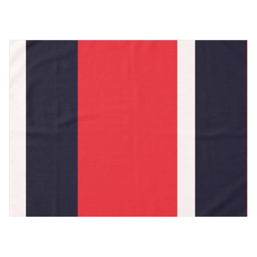 Rode en blauwe strepen tafelkleed (Voorkant (Horizontaal))