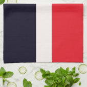 Rode en blauwe strepen theedoek (Gevouwen)