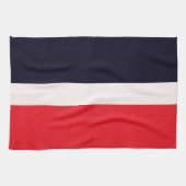 Rode en blauwe strepen theedoek (Horizontaal)