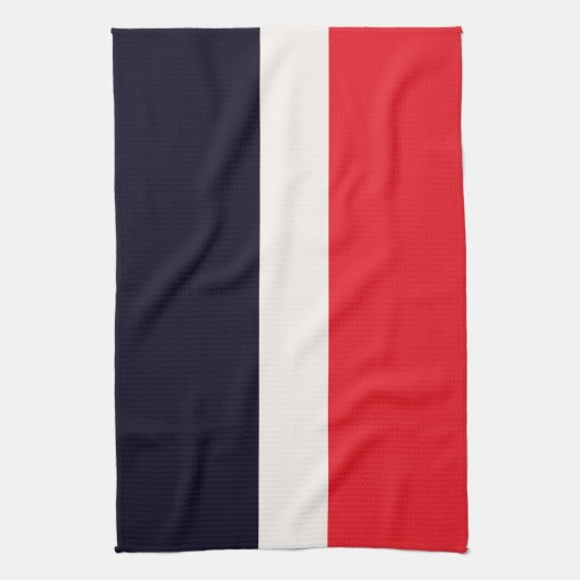 Rode en blauwe strepen theedoek (Verticaal)