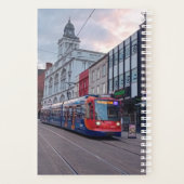 Rode en blauwe tram planner (Achterkant)