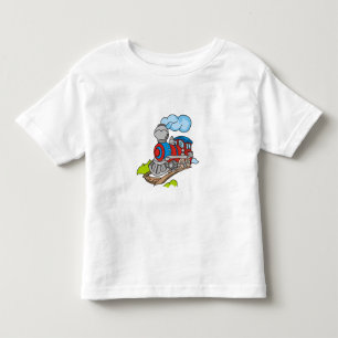 Rode en blauwe trein kinder shirts