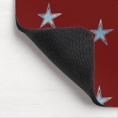 Rode en blauwe Waterverf sterren Muismat (Hoek)