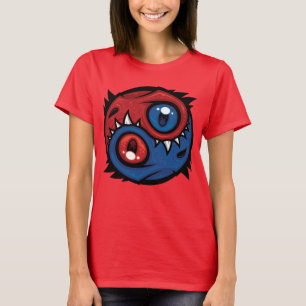 Rode en Blauwe Yin Yang Draken T-shirt