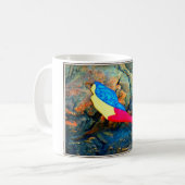 rode en blauwe zeemeermin koffiemok (Voorkant links)