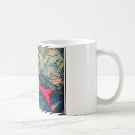 rode en blauwe zeemeermin koffiemok (Rechts)