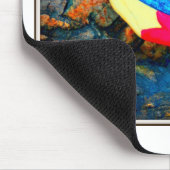 rode en blauwe zeemeermin muismat (Hoek)