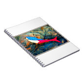 rode en blauwe zeemeermin notitieboek (Rechterzijde)