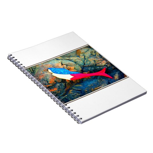 rode en blauwe zeemeermin notitieboek (Rechterzijde)