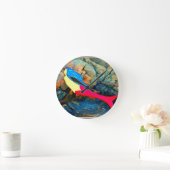 rode en blauwe zeemeermin ronde klok (Huis)