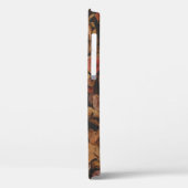 RODE EN BROEIENDE LEAVES OP GROND Case-Mate iPhone CASE (Achterkant / Links)