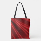 Rode en bruine bloemige bruidstas tote bag (Achterkant)