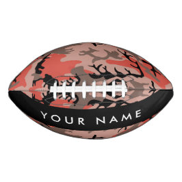 Rode en bruine camouflage Jouw naam personaliseren American Football