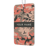 Rode en bruine camouflage Jouw naam personaliseren Luchtverfrisser (Links)