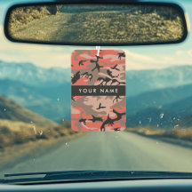 Rode en bruine camouflage Jouw naam personaliseren