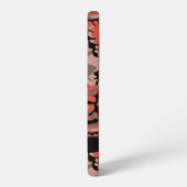 Rode en bruine camouflage Jouw naam personaliseren Samsung Galaxy Hoesje (Linkerkant)