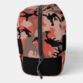 Rode en bruine camouflage Jouw naam personaliseren Toilettasje (Rechts)