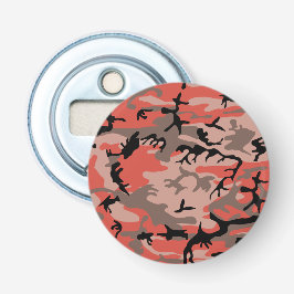 Rode en bruine camouflage, leger, leger button flesopener