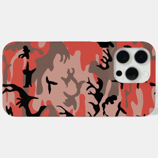 Rode en bruine camouflage, leger, leger Case-Mate iPhone case (Achterkant (horizontaal))
