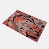 Rode en bruine camouflage, leger, leger deurmat (Schuin)
