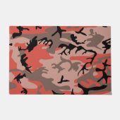 Rode en bruine camouflage, leger, leger deurmat (Voorkant)