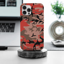 Rode en bruine camouflage, leger, leger iPhone 15 pro max case