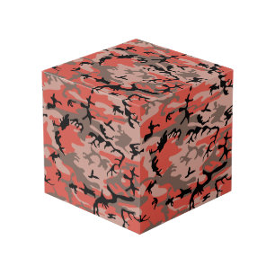 Rode en bruine camouflage, leger, leger kubus