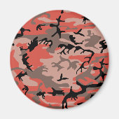 Rode en bruine camouflage, leger, leger magneet (Voorkant)