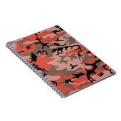 Rode en bruine camouflage, leger, leger notitieboek (Rechterzijde)