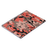 Rode en bruine camouflage, leger, leger notitieboek (Linkerzijde)