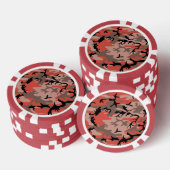 Rode en bruine camouflage, leger, leger poker chips (Opstapeling)