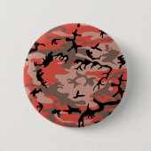 Rode en bruine camouflage, leger, leger ronde button 5,7 cm (Voorkant)