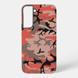 Rode en bruine camouflage, leger, leger samsung galaxy hoesje
