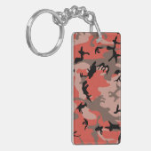 Rode en bruine camouflage, leger, leger sleutelhanger (Voorkant Links)