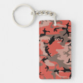 Rode en bruine camouflage, leger, leger sleutelhanger (Voorkant)