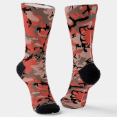 Rode en bruine camouflage, leger, leger sokken (Gebogen)