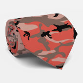 Rode en bruine camouflage, leger, leger stropdas (Opgerold)