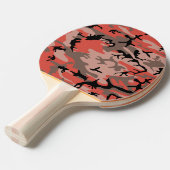 Rode en bruine camouflage, leger, leger tafeltennisbatje (Voorkant Gekanteld)