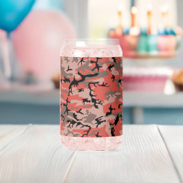Rode en bruine camouflage, militair, leger blikvorm glas
