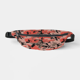 Rode en bruine camouflage, militair, leger heuptasje