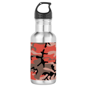 Rode en bruine camouflage, militair, leger waterfles