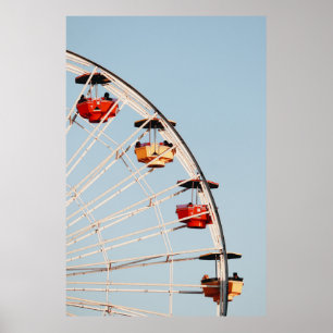 Rode en bruine carrousel poster
